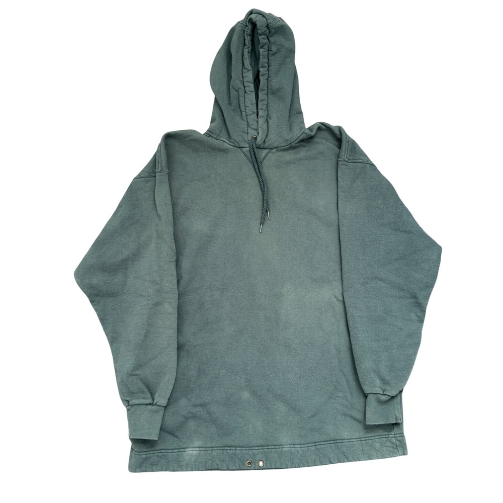 Vintage Russell Athletic High Cotton Hoodie Green L Tall Made in USA 90s Sweater